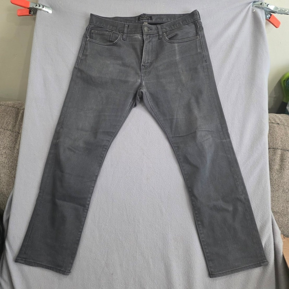 Banana Republic Premium Performance Jeans Mens 33x30 Charcoal Gray Stretch Denim